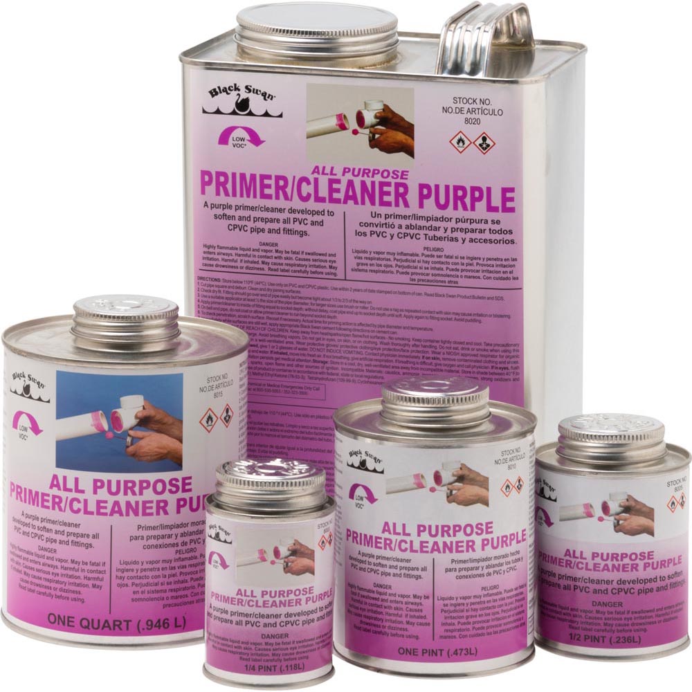 Plastic Pipe Primers and Cleaners